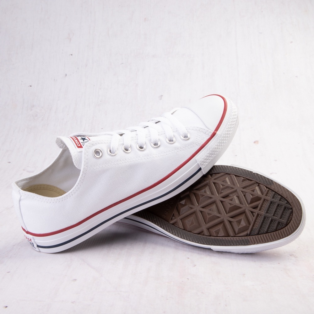 White Womens Converse Chucks 7.5 Low Top